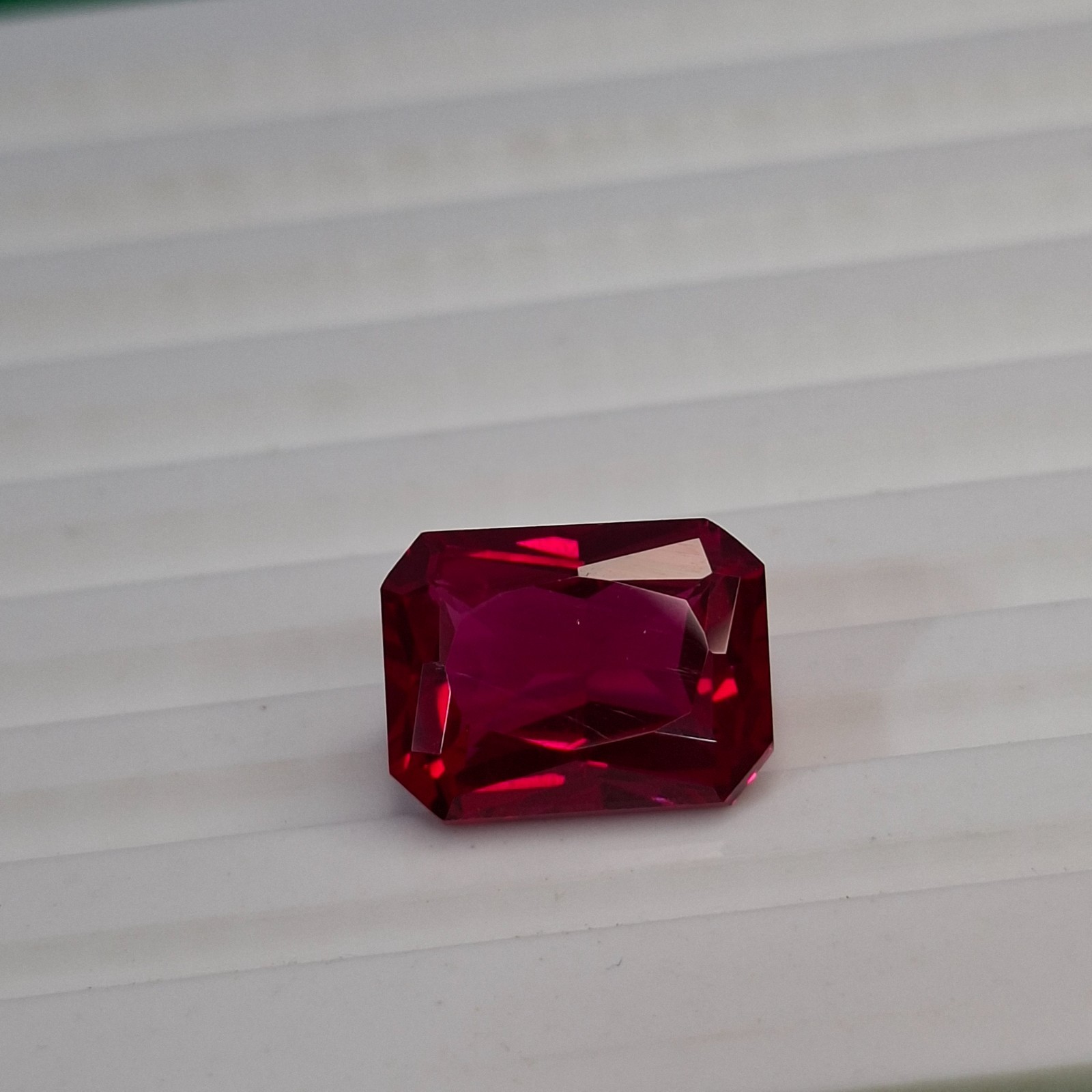 9-11 Ct Natural Emerald Cut Loose Shine Pink Sapphire Certified Gemstone GB077