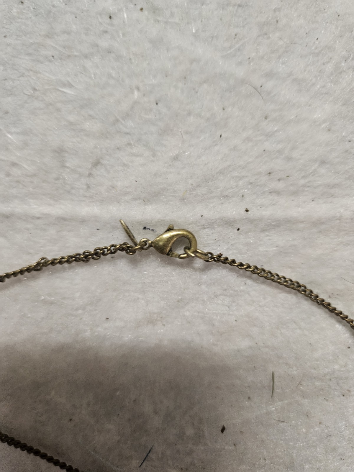Gold Tone Owl Charm Pendant Necklace Black Crystal Eyes Cable Chain Lobster