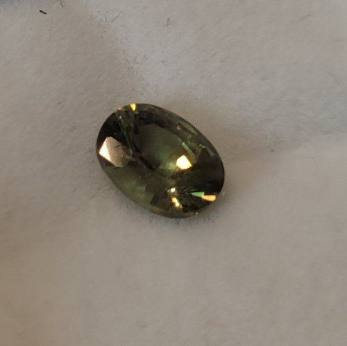 GIA Certified Demantoid Andradite Garnet 1.08cts Oval 6.90×5.48x 3.74mm Gemstone