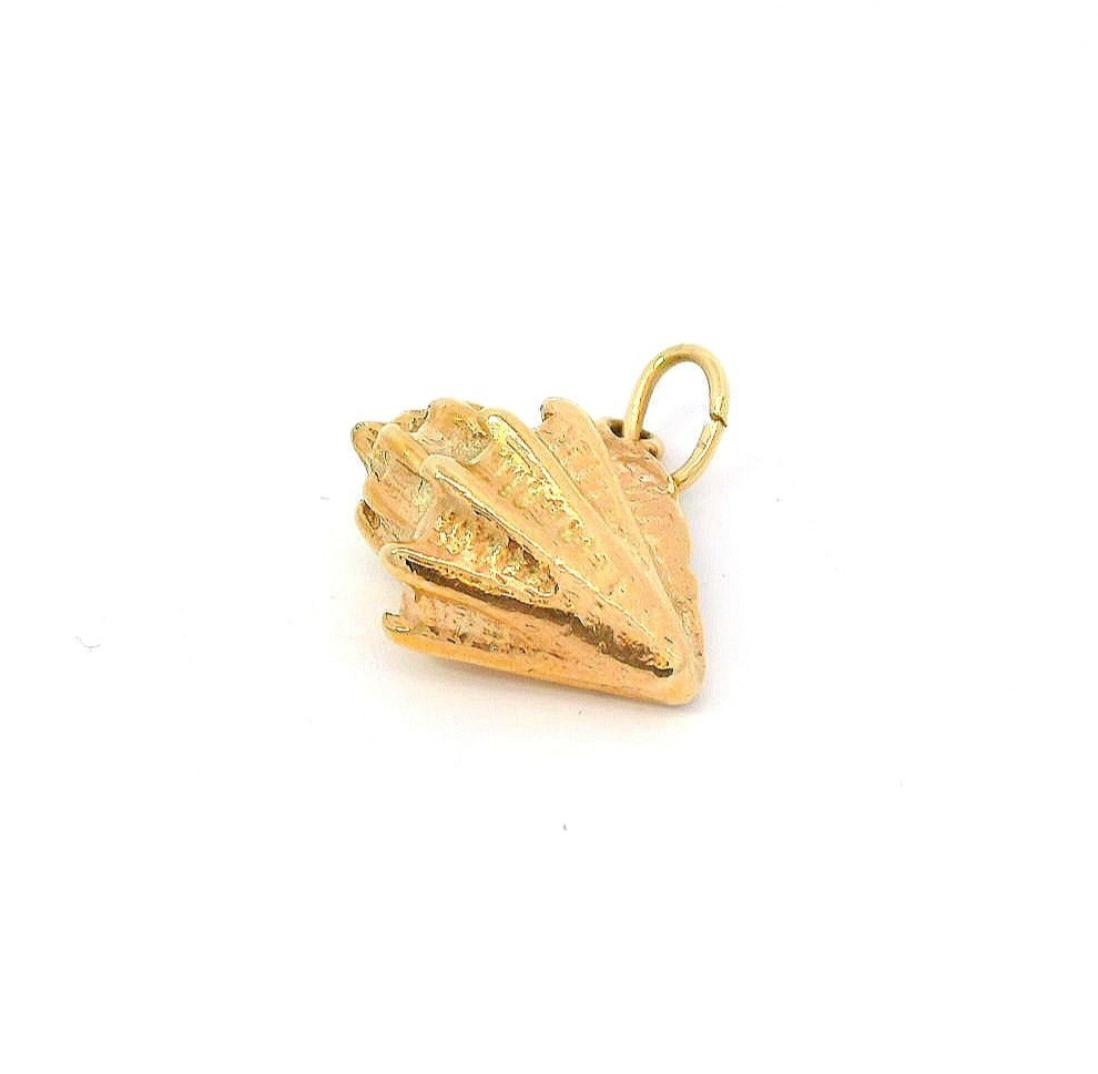 10k Yellow Gold Conch Shell Charm