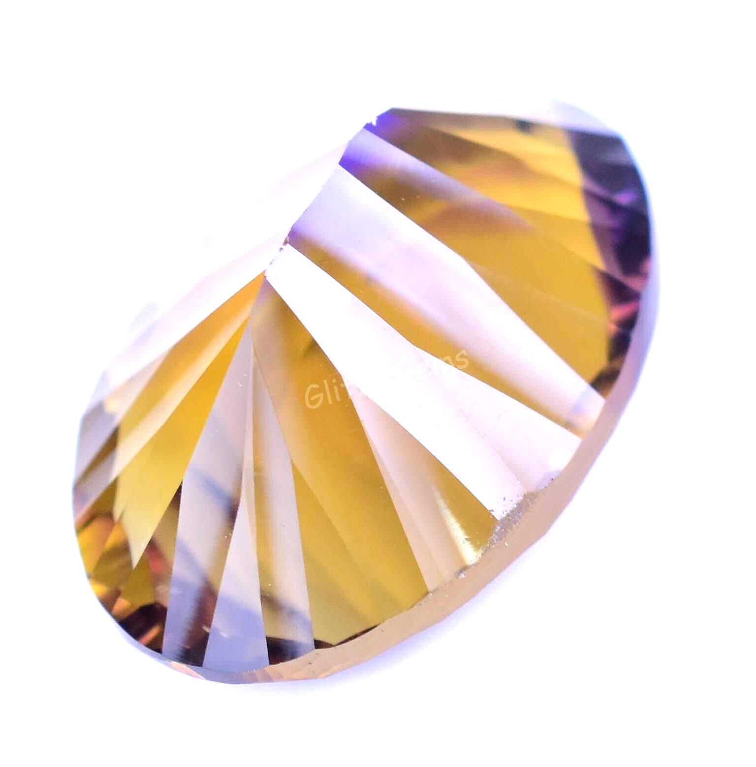 Natural Flawless Bi-Color Ametrine 20.60 Ct Oval Certified Gemstone From Bolivia
