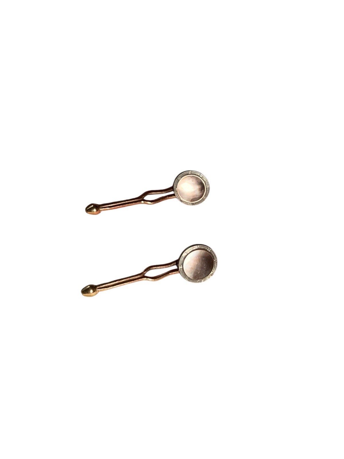 Mid 20th Century Krementz 12K GF Studs & Dolan Bullock 12K GF Cufflinks Set 3.