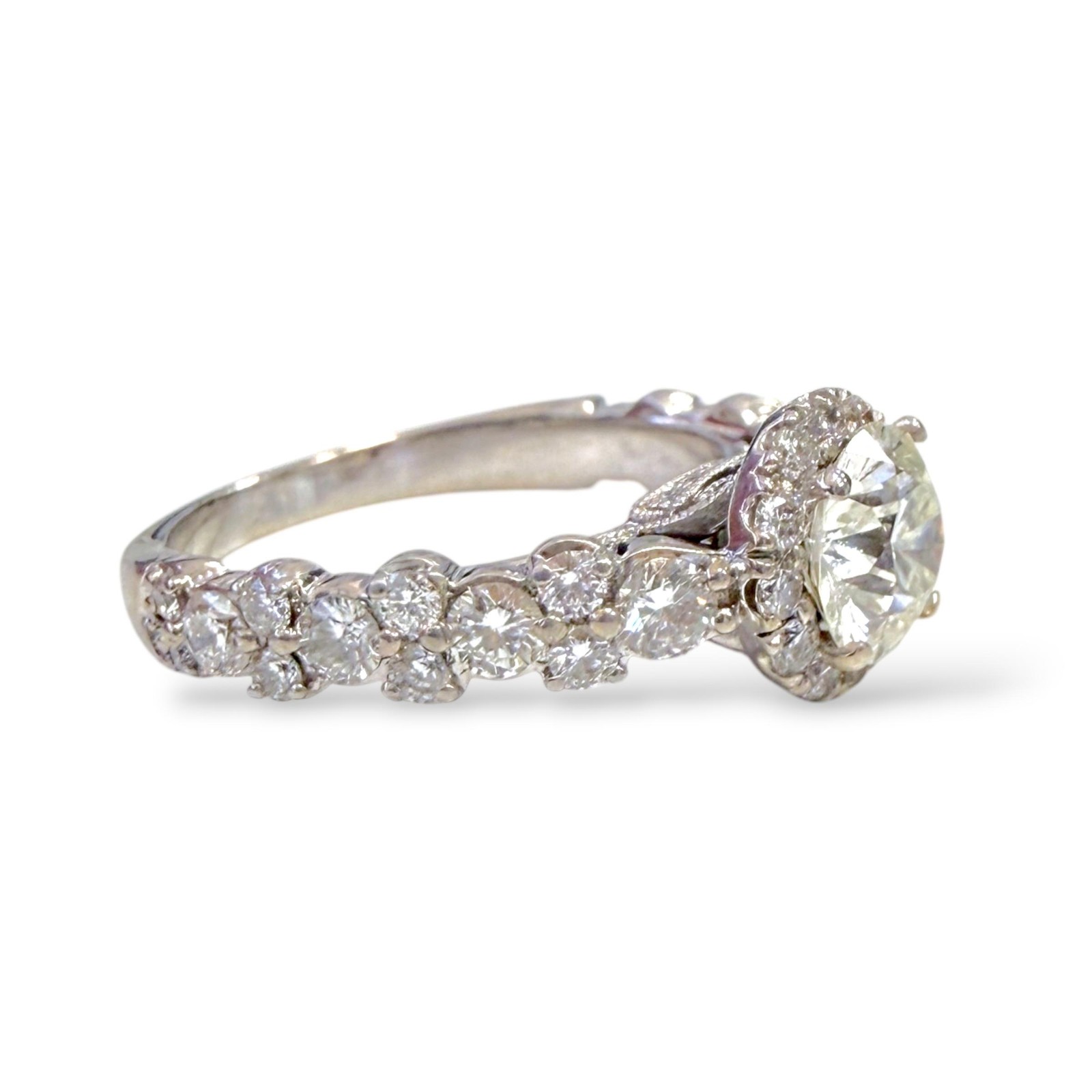 2.61 cttw. White Diamond Neil Lane Engagement Set in 14k White Gold 6.80g.