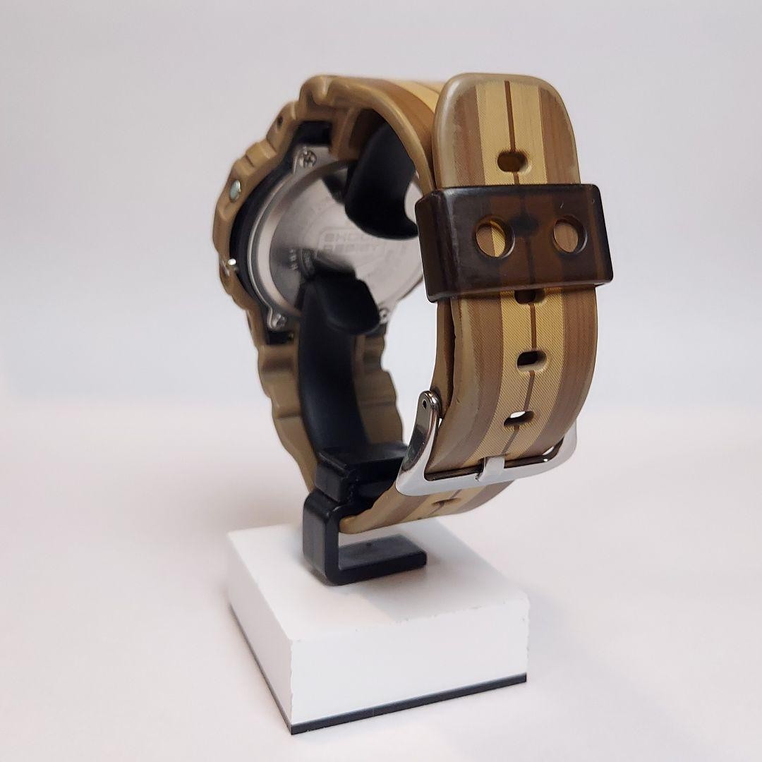 CASIO G-SHOCK G-LIDE GWX-5600WB-5JF Wood Grain Tide Graph Used from Japan