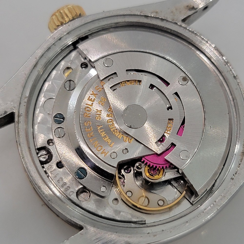 Rolex Oyster Perpetual Date 1500 35mm 14k Gold SS 1970s Mens Automatic RA624B