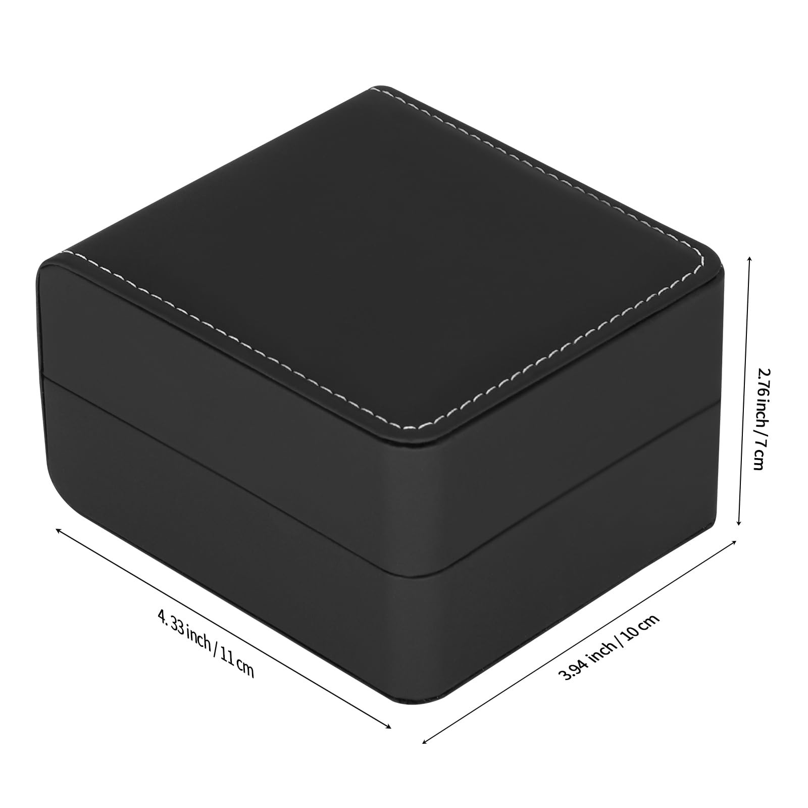BAOPEND Single Watch 11.2cm x 10.3cm x 7.1cm / 4.4in x 4in x 2.8in, Black