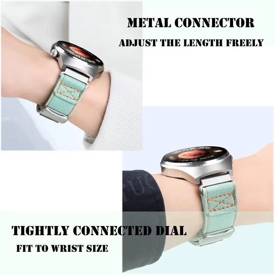 Magnetic Nylon Watch Band Strap for Amazfit GTS GTR 4 3 2 2e Mini 42/47mm