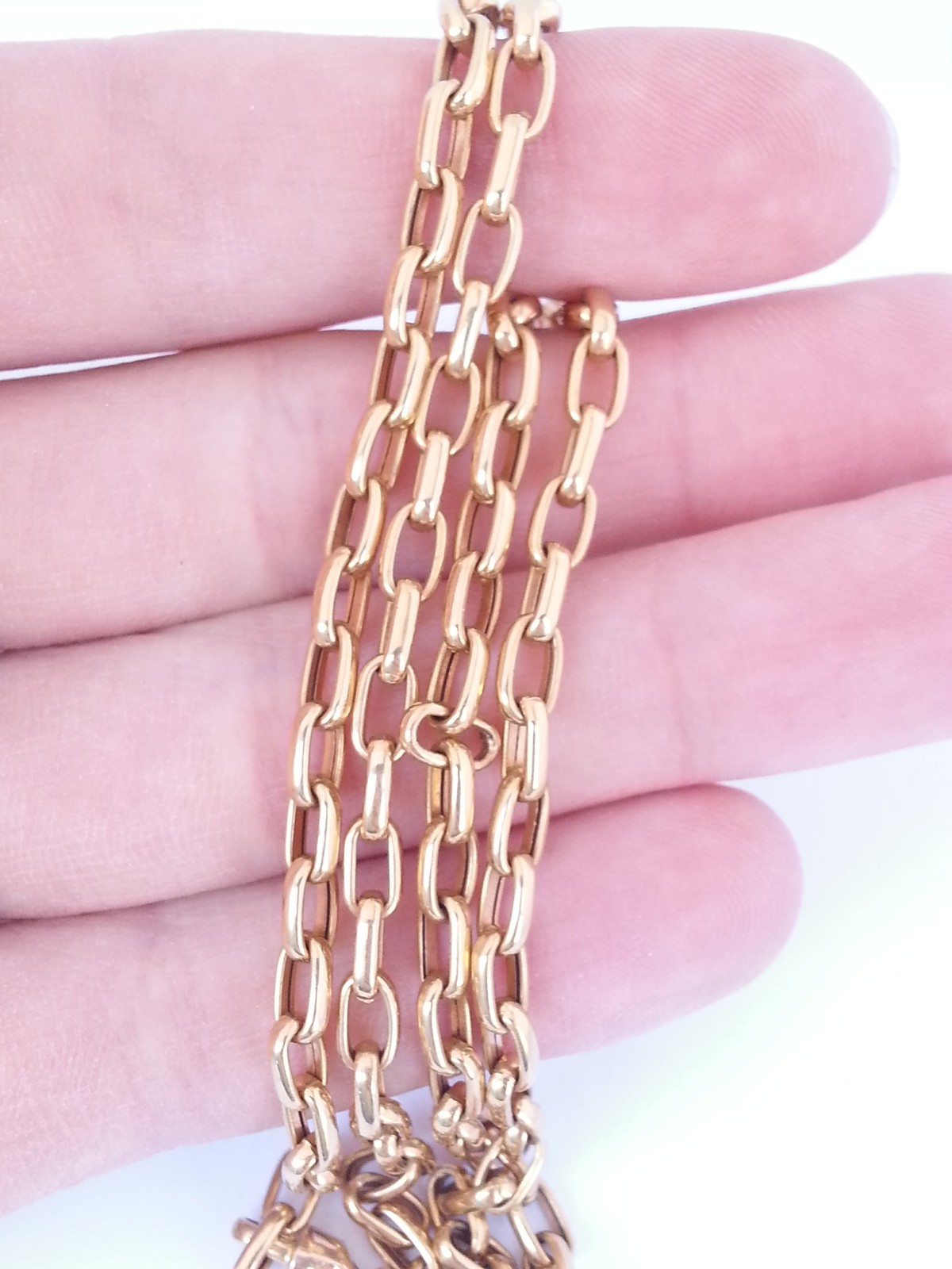 Stunningly beautiful 18k yellow gold 24 in. necklace, 14.71 gram, 3.75mm
