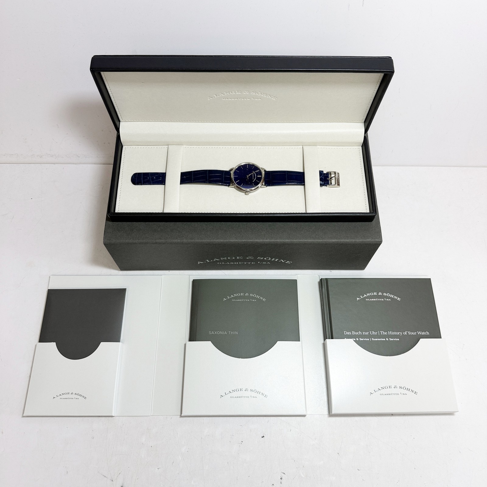 Unworn 2026 A. Lange & Sohne Saxonia 205.086 39MM Blue Aventurine 18K Wg B/p