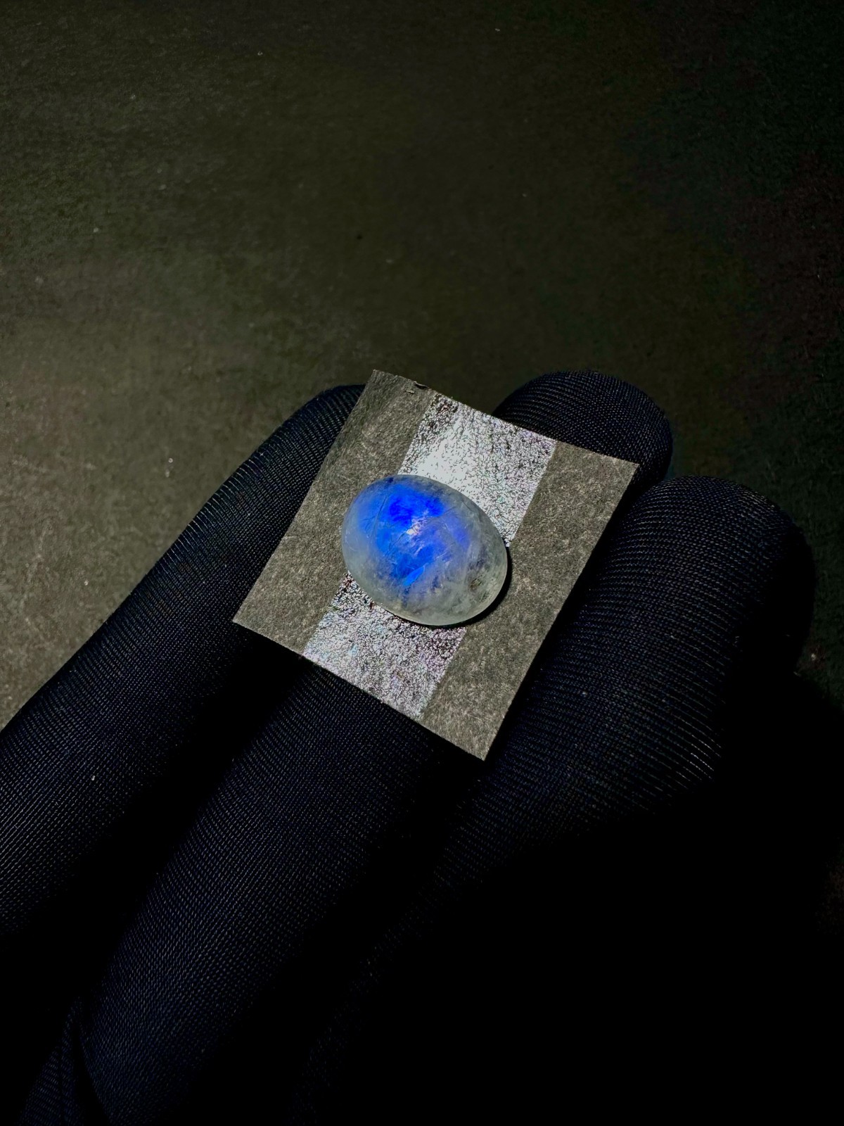 Natural Blue Fire Rainbow Moonstone, Flashy Moonstone, Cabs, 14x11MM, Loose Cabs