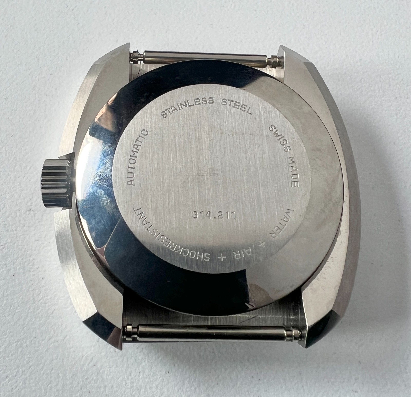 Glycine Automatic Watch Vintage Mens High Frecuency Spectrum Vacuum Gray Dial