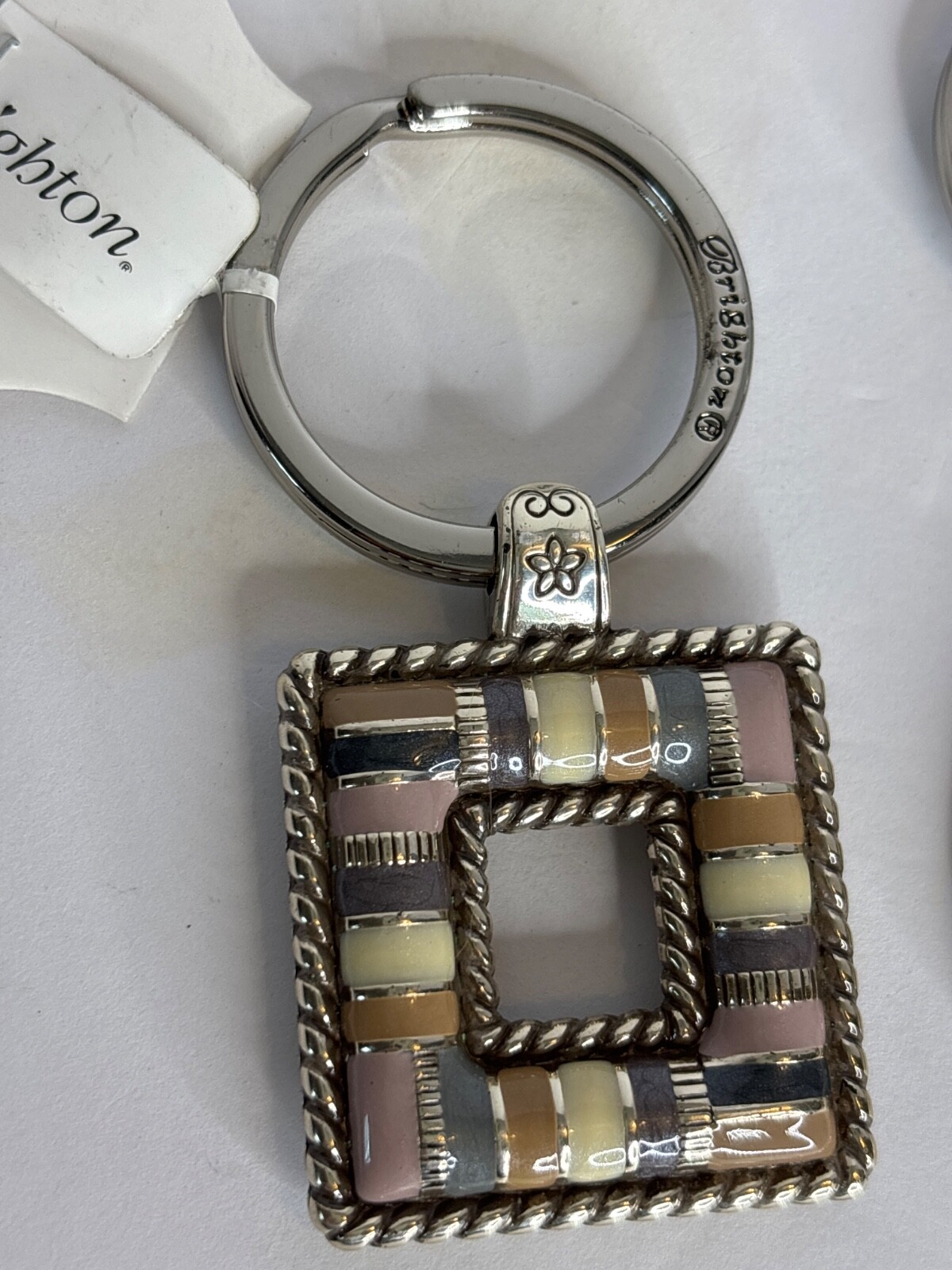 2 NOS Brighton key or necklace fobs – Zebra Trinity Cabana 15221