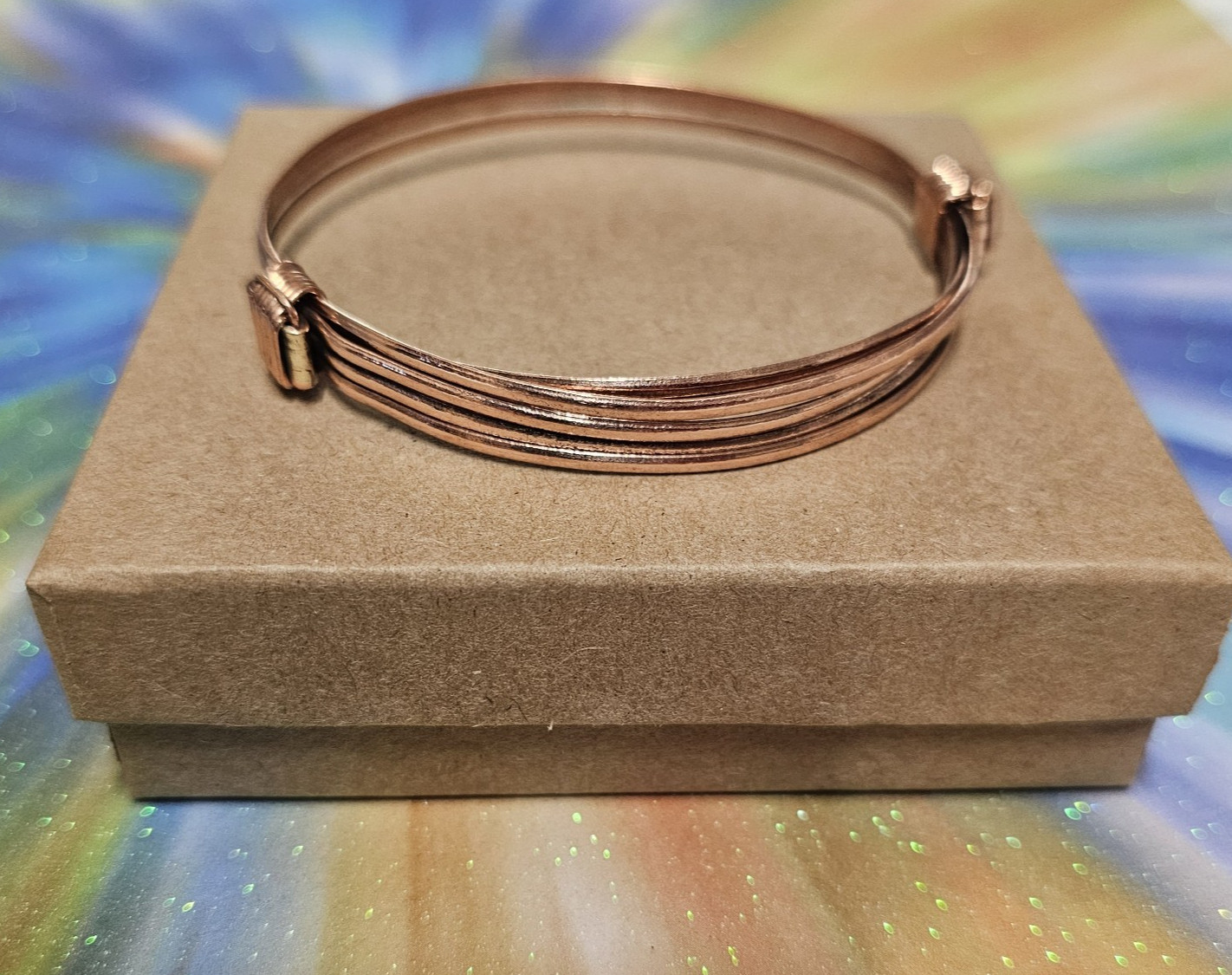African- Elephant Hair Style Bracelet- Copper- Handmade Kenya- New