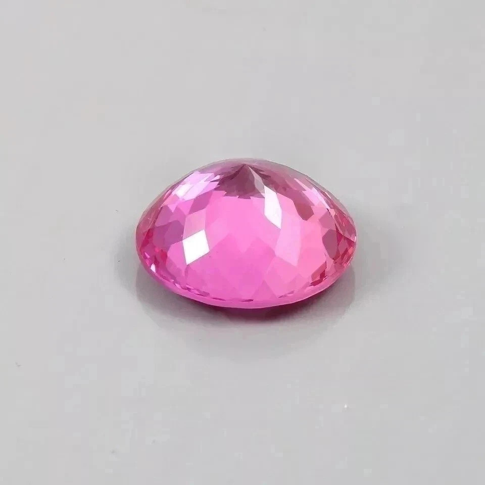 Natural Flawless Pink Sapphire 9.50 Ct Round Cut Certified Loose Gemstone AAA