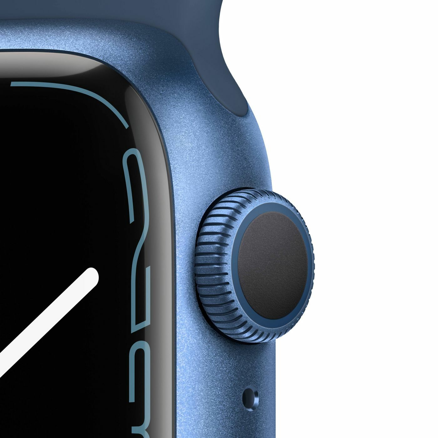Apple Smart Watch 7 GPS 45mm MKN83LL/A Abyss Blue Sport Band 32 GB Wristwatch ..