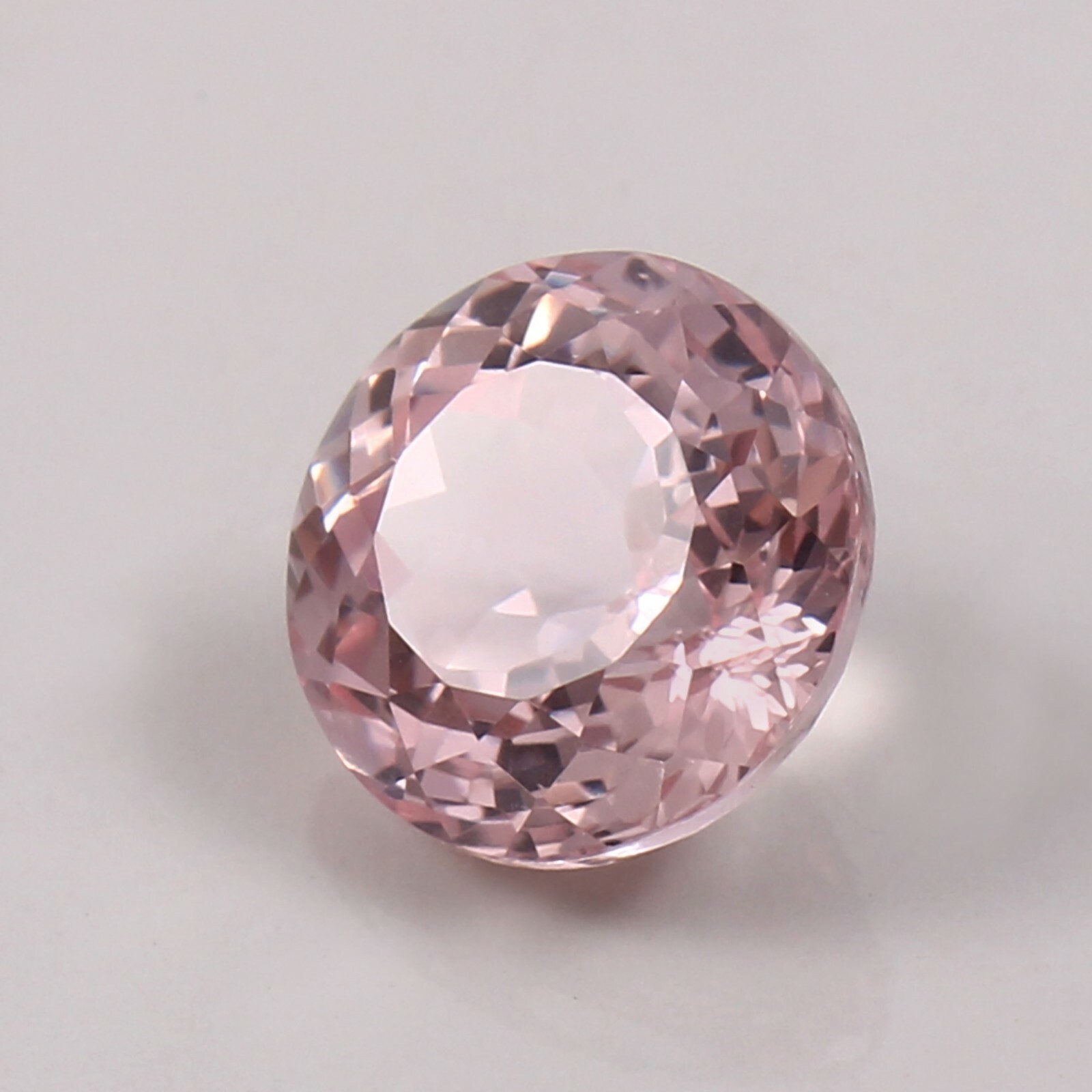 11×11 MM Natural Flawless Mozambique Pink Morganite Round Cut Loose Gemstone