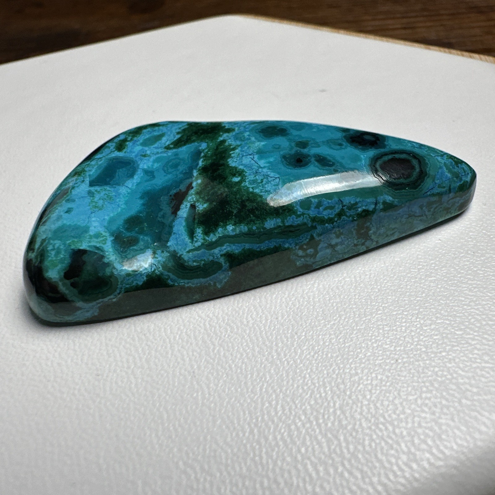 Ray Mine, Arizona Chrysocolla Malachite Gemstone Cabochon 105ct GORGEOUS!