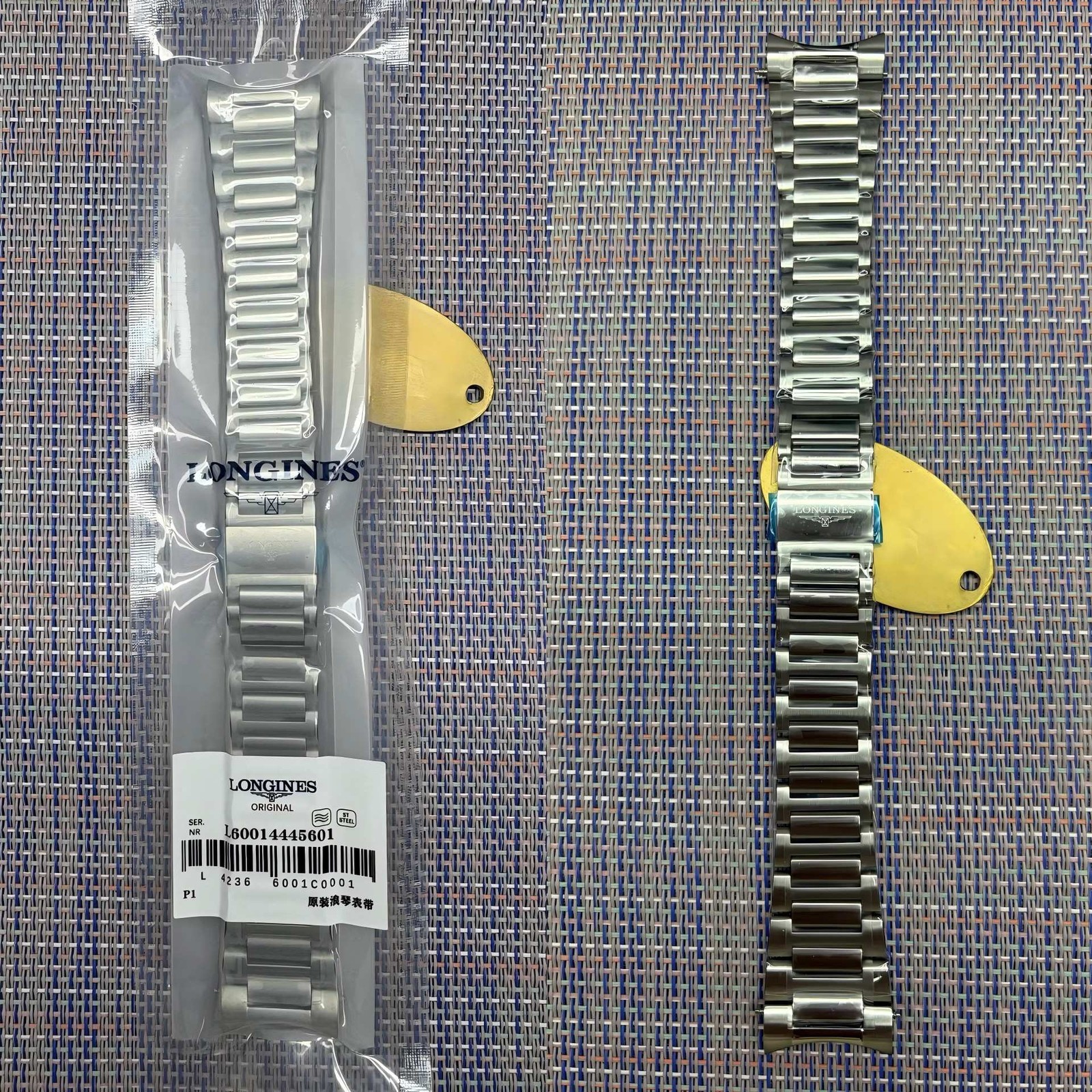 Longines L3.830.4 21mm Original Stainless Steel Bracelet Watch Strap