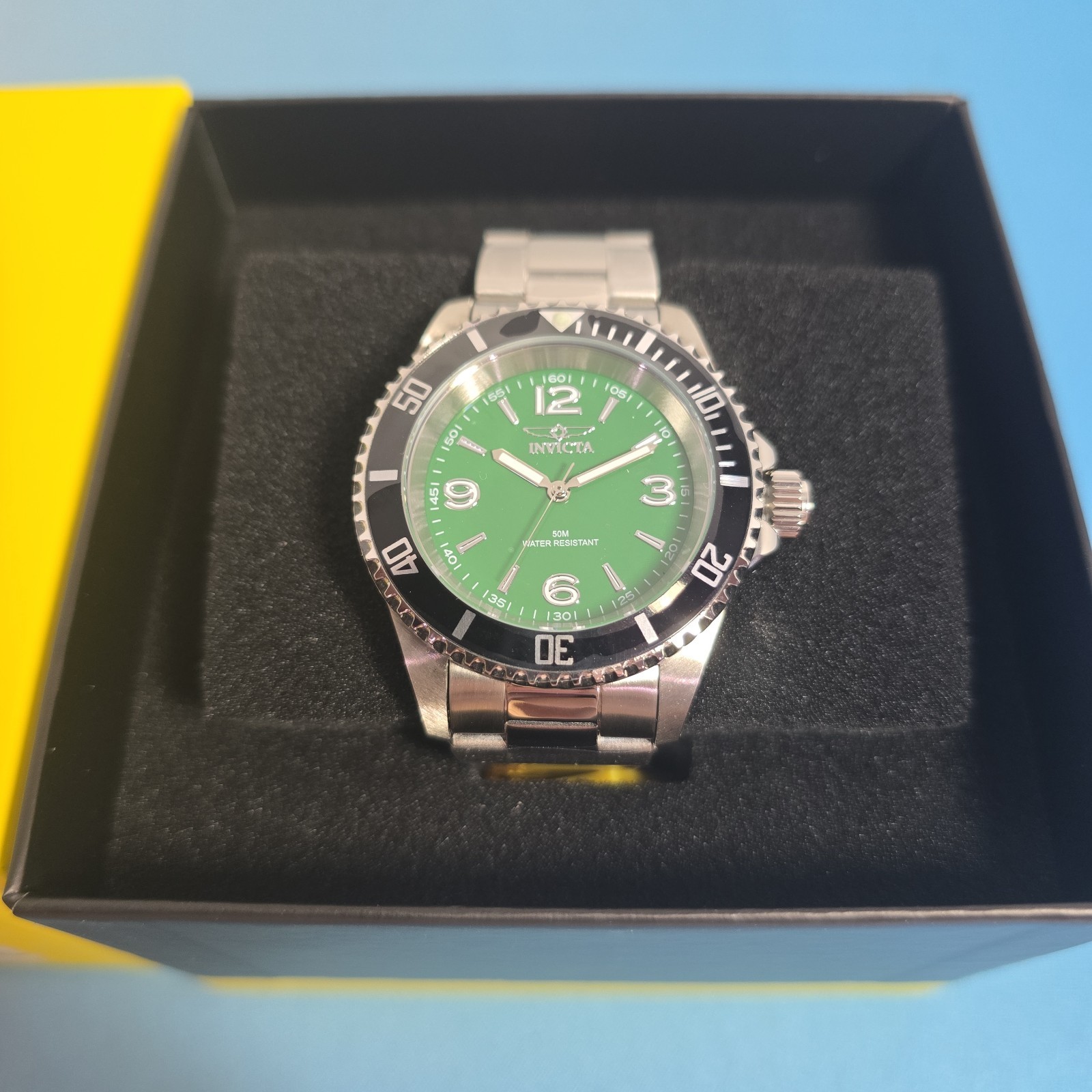Invicta Specialty Men’s Watch 40mm-Steel 49346 Diver Style Green Face S/S NIB