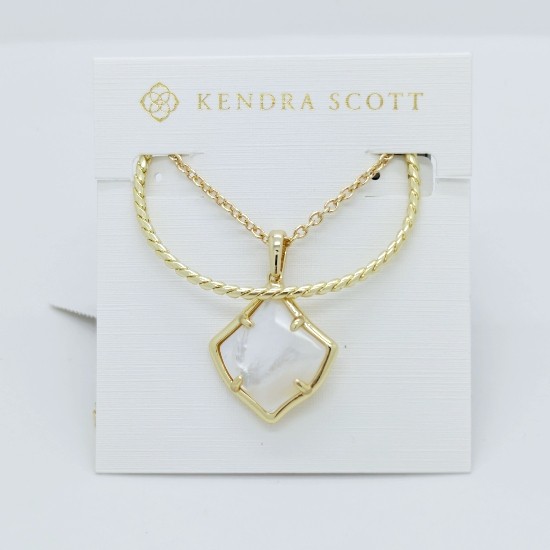 New Kendra Scott Joelle Gold Multi Strand Necklace in Ivory Pearl