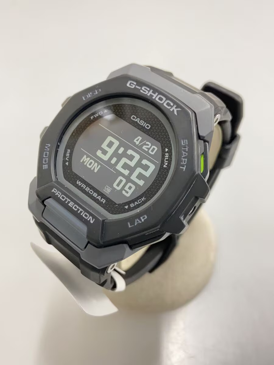 CASIO Quartz Watch G SHOCK Digital Rubber BLK BLK