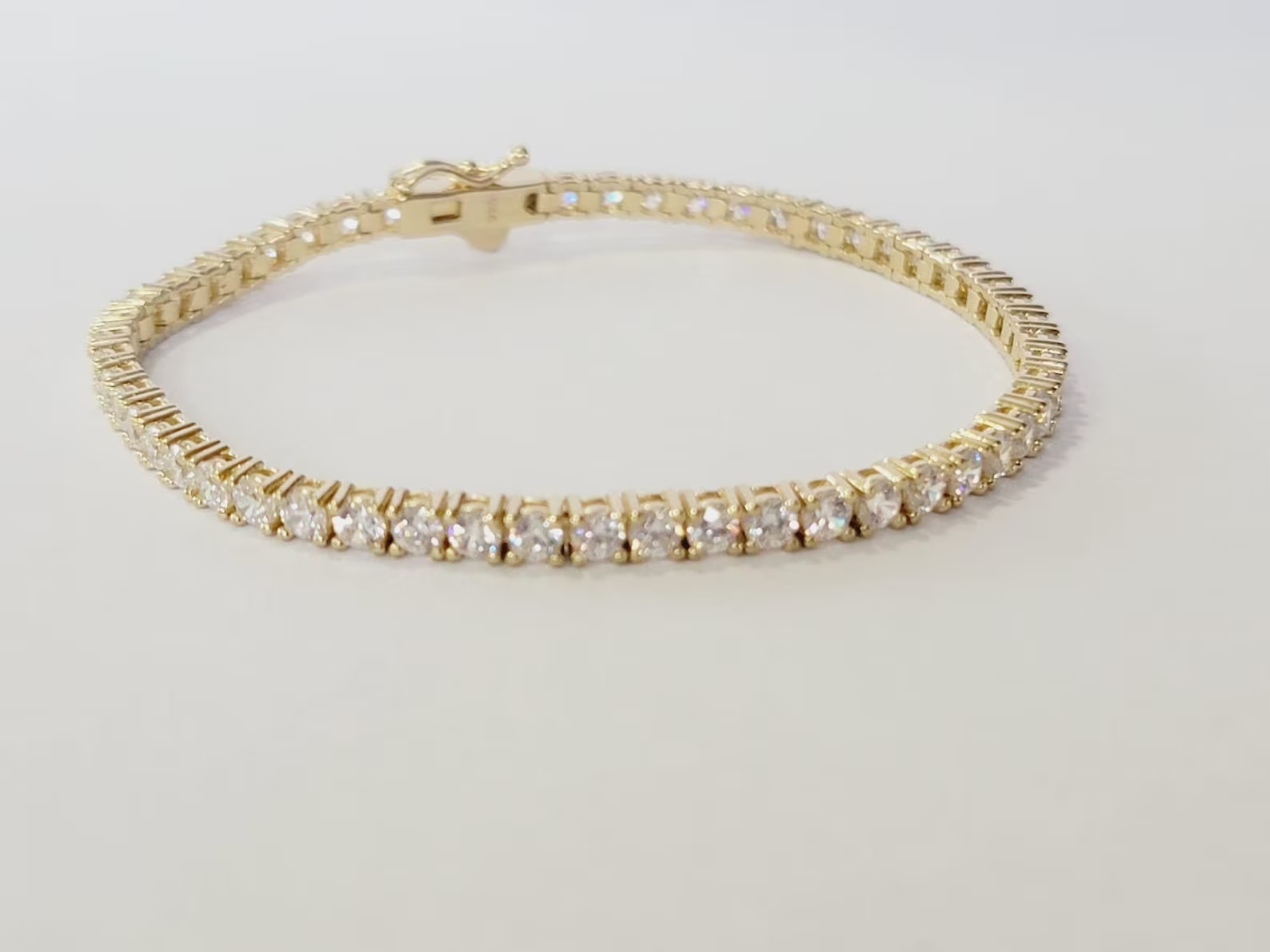 Mother’s Day Special Tennis Bracelet 6.60CT Round Lab Grown Diamond 14k Gold