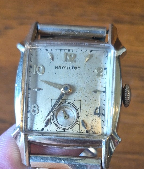 Hamilton Dixon Wrist Watch Mens 747 10K Gold Filled 17 Jewels Serviced Runs