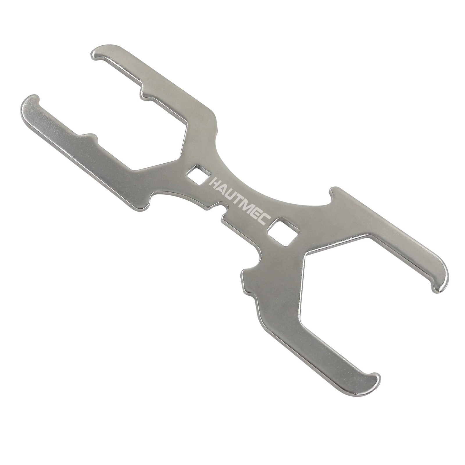 HAUTMEC 3 Way Plumber’s Sink Strainer Wrench/Spud 3 Wrench, Sliver