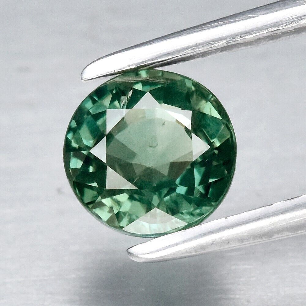 10.20 Ct+ Natural Ceylon Green Sapphire Round Loose Treated Gemstone 13×13 mm