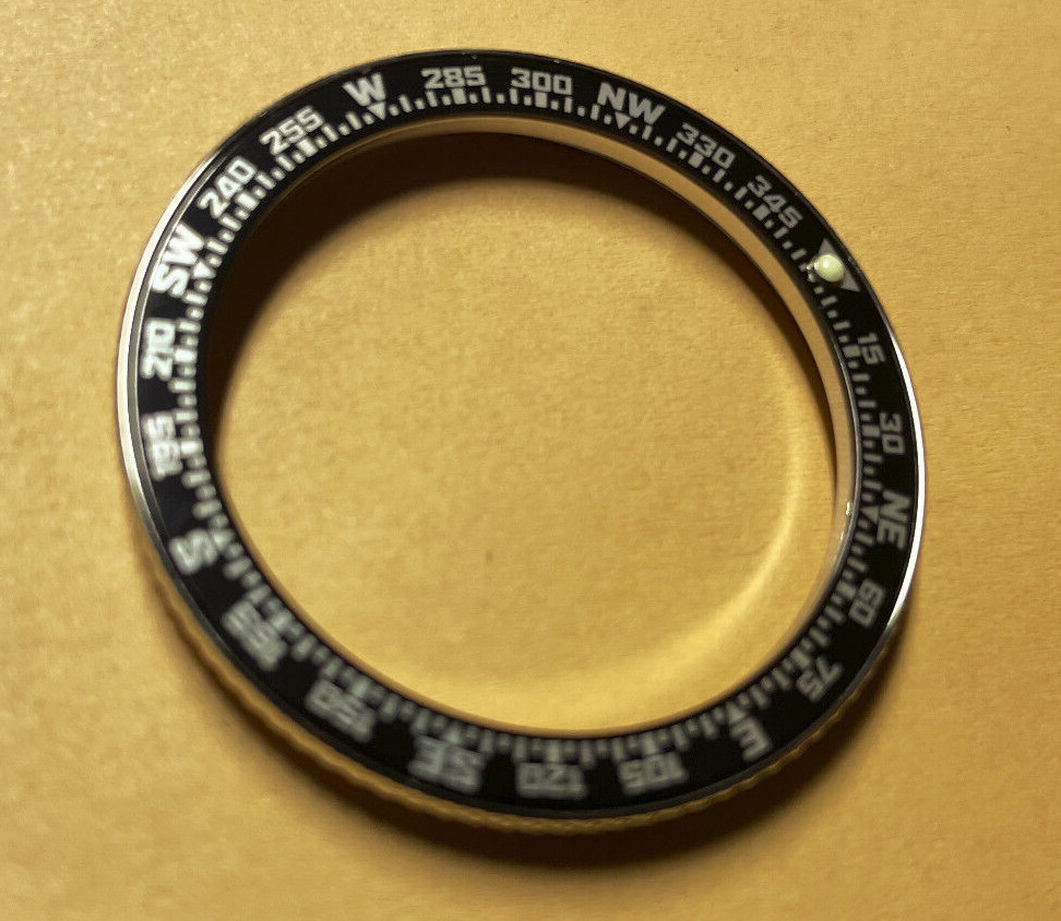 NEW COMPASS INSERT KNURLED Bezel for Vostok Amphibian Komandirskie Watch ENCBX
