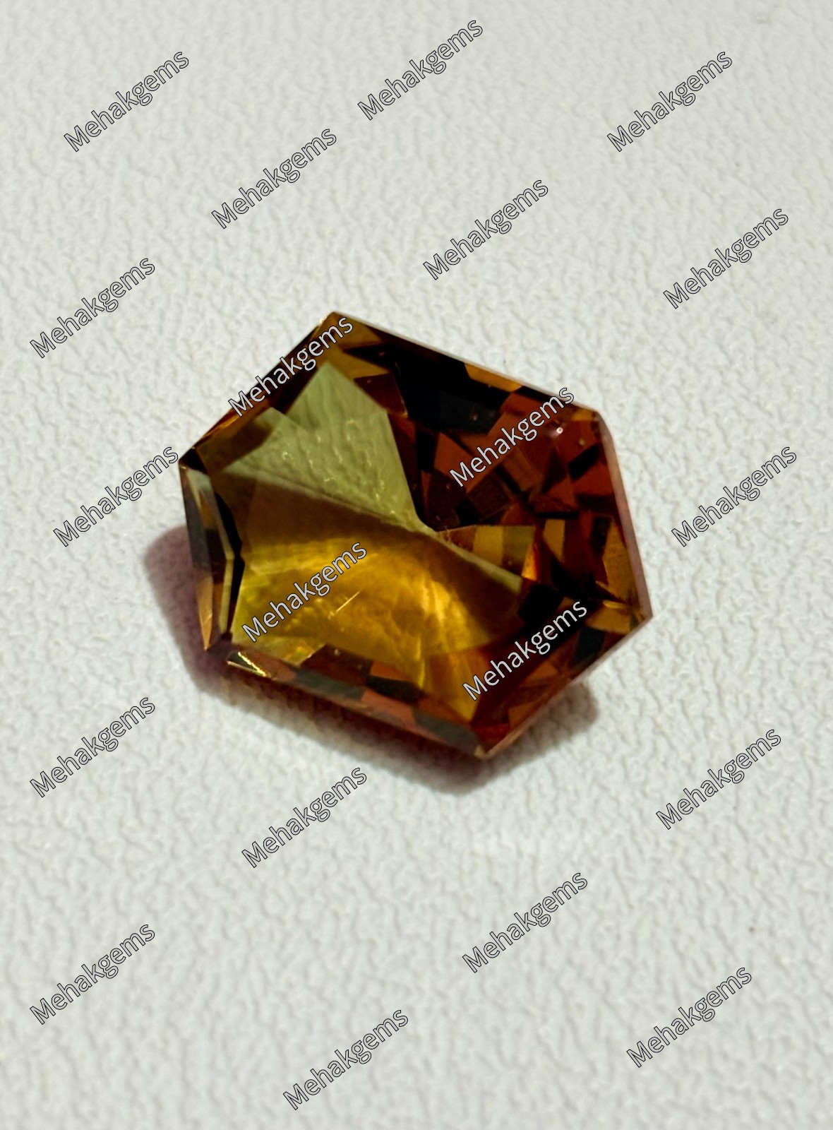 16 Ct Color Changing Zultanite Gemstone, Custom Fantasy Cut Hexagon Diaspore