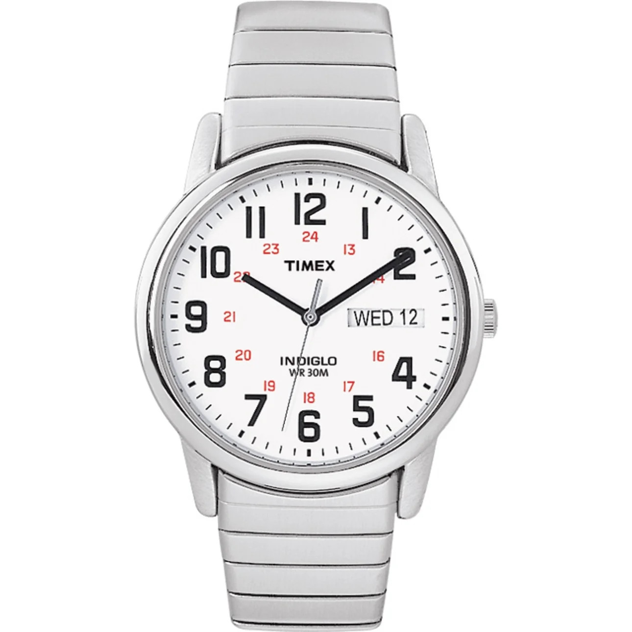 Timex Easy Reader Day-Date 35mm Watch with Indiglo & Expansion Band