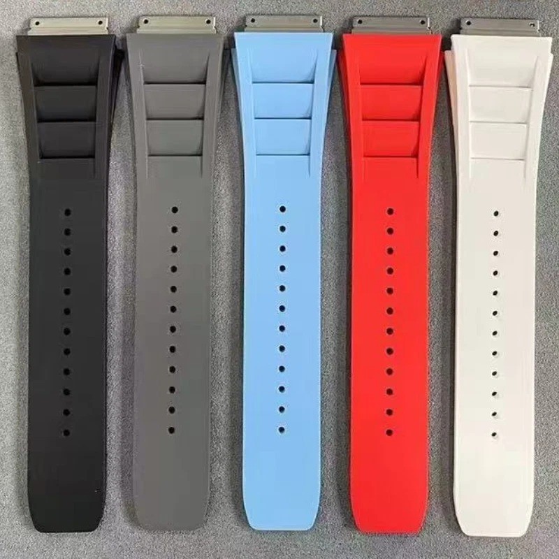 Large Replacement Rubber Strap Band Fits Richard Mille Watch RM010 10L L Size