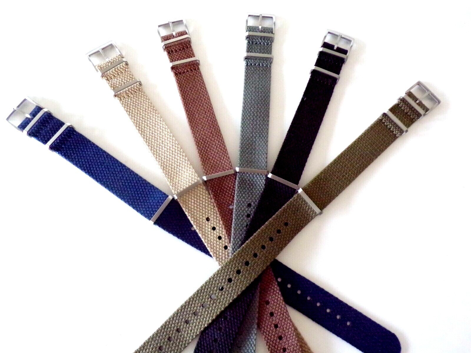HEMP strap Cotton nylon ECO friendly Vegan military Soft NATO G10 watch band USA