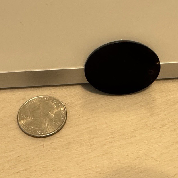 Large Black Oval Cabochon Gemstone 40x30mm Approx Jewelry Making Stone