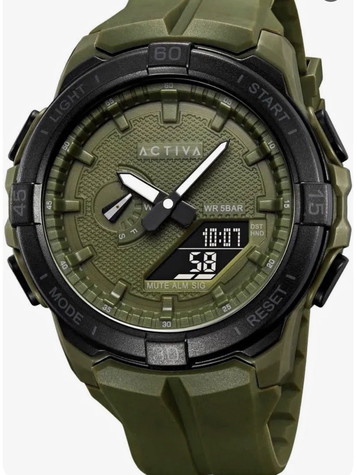 Activa X Invicta Spry Digital Essentials Men 53mm Army Green ACW2583-005