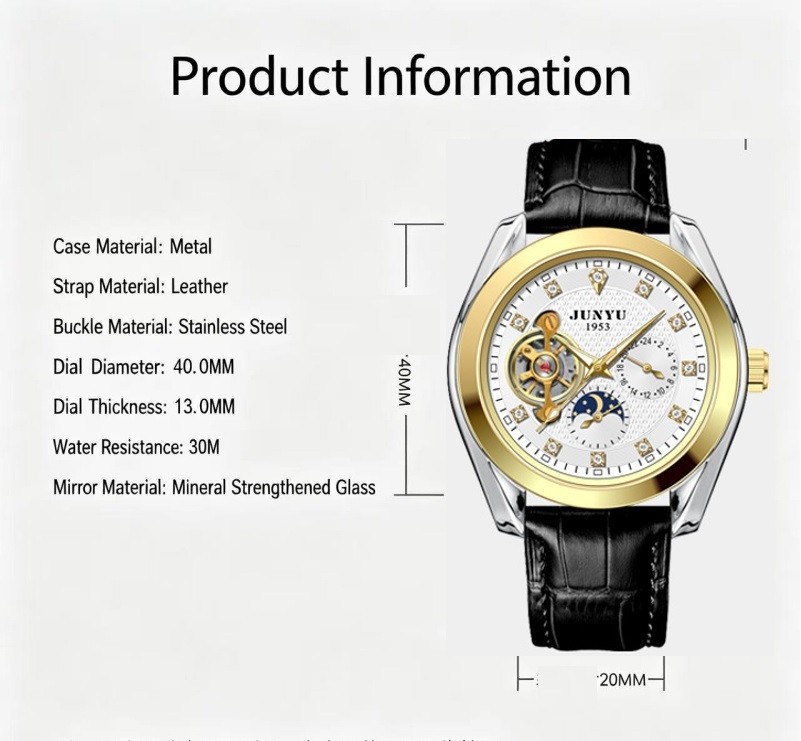 Men’s luxury Automatic Mechanical Watch Classic business Self-winding Gifts