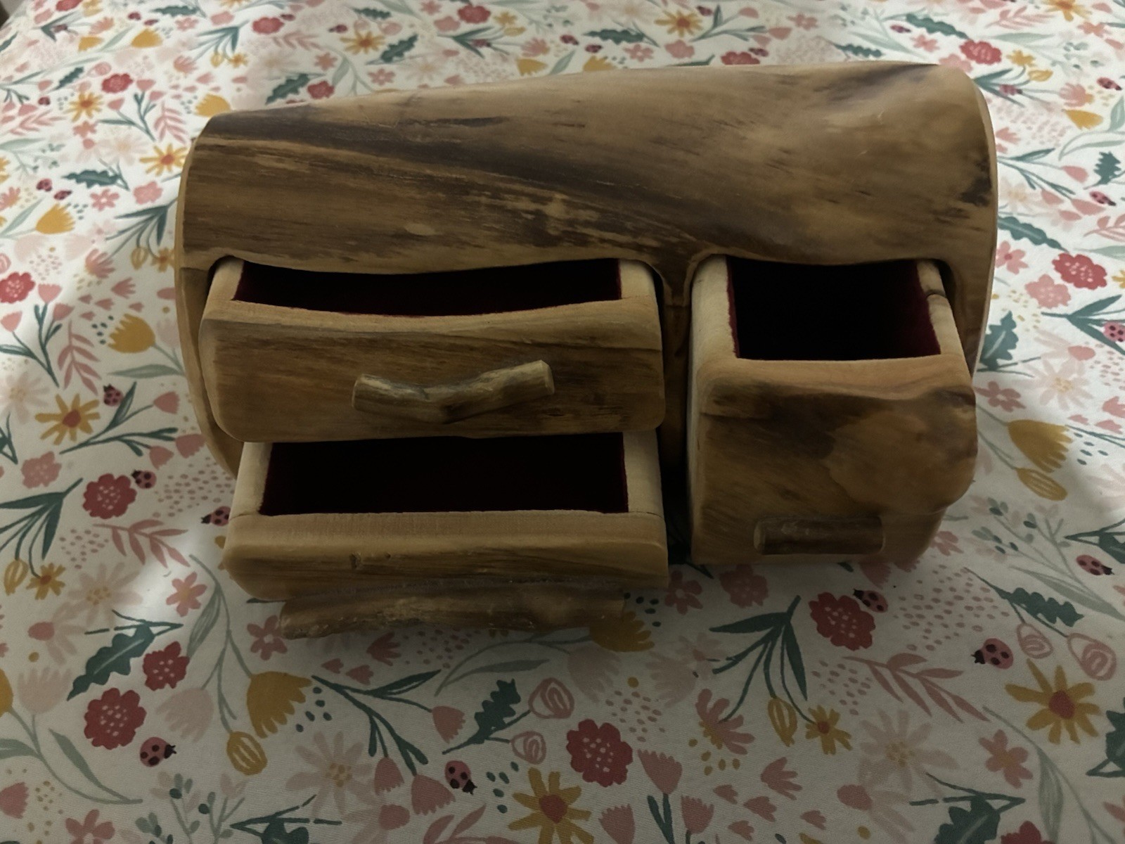Nature Log Jewelry Box