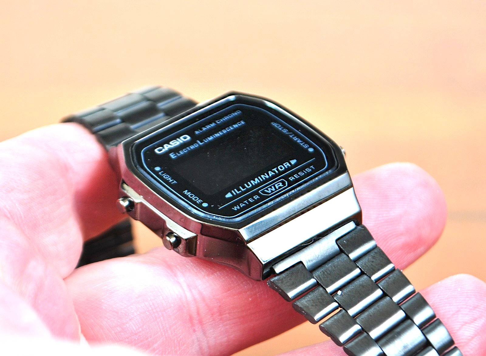Casio A-168 Vintage Series Total Black Classic Digital Watch
