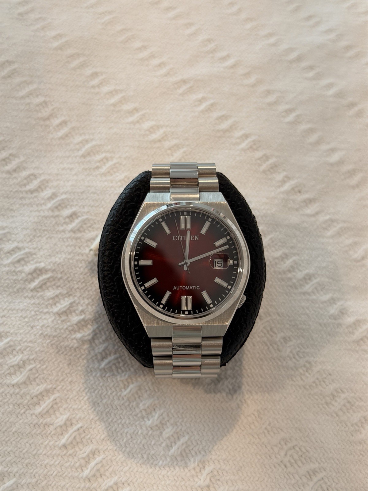 Citizen Tsuyosa Stainless Steel Burgundy Dial Automatic NJ0150-56W Men’s Watch