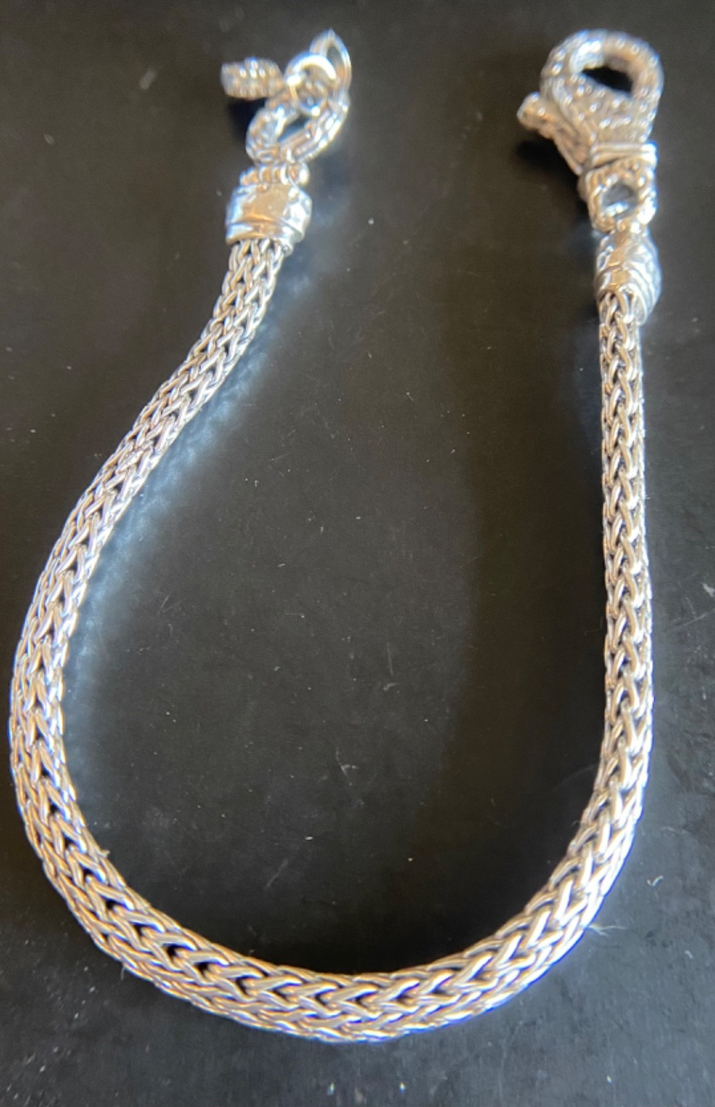 Sarda,Balinese Artisan Handmade, Snake Chain Bracelet Sz 6.25 ; 6.5 ; 7.5”
