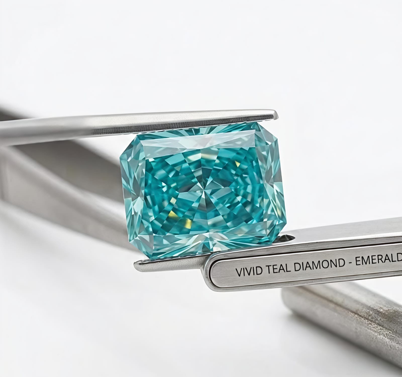 5 CT Radiant Cut, Sky Blue Color VVS1 Diamond Premium Quality Gemstone 9×12 mm