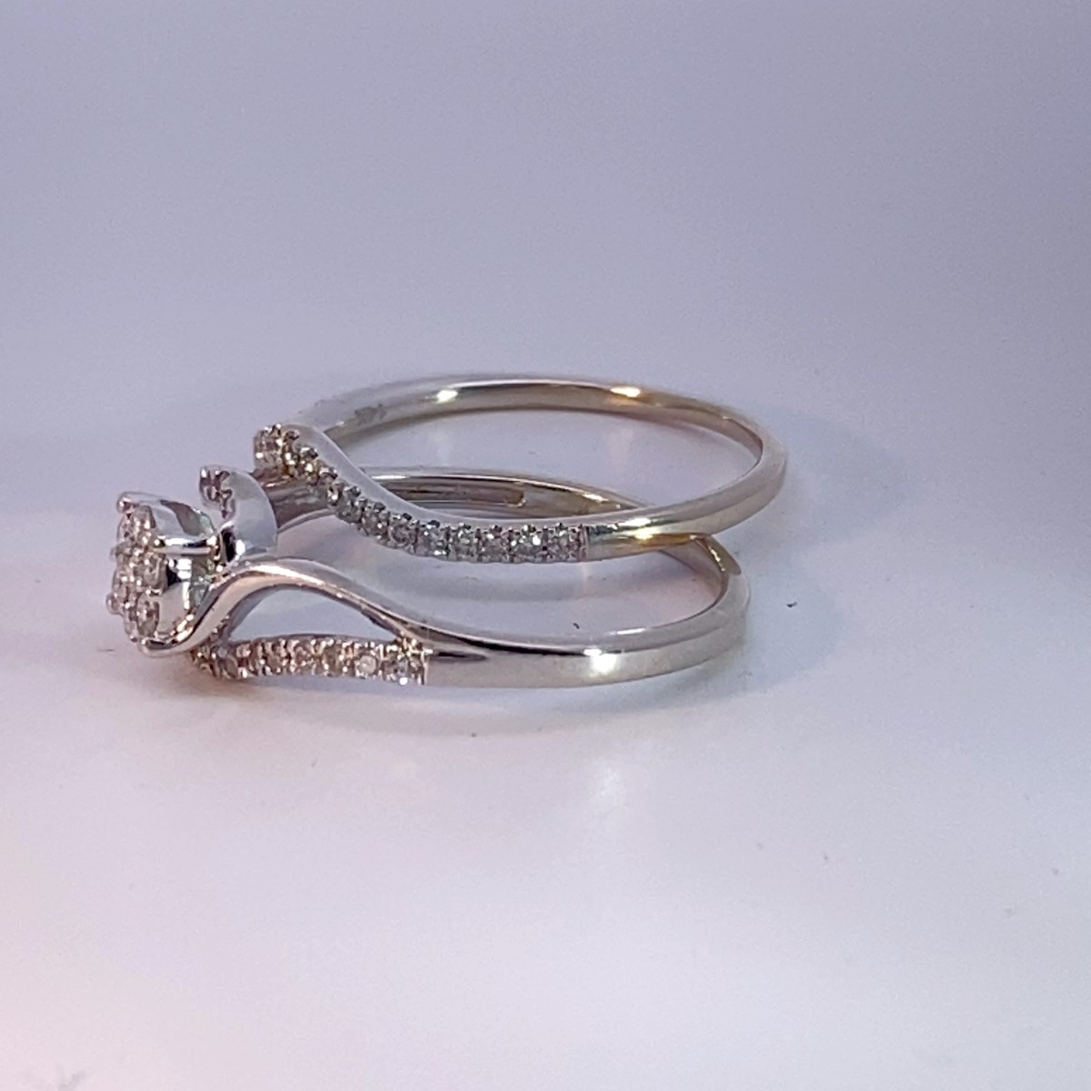 Lady’s Diamond Wedding Set 38 Diamonds .365 Carat T.W. 10K White Gol (MI1071325)