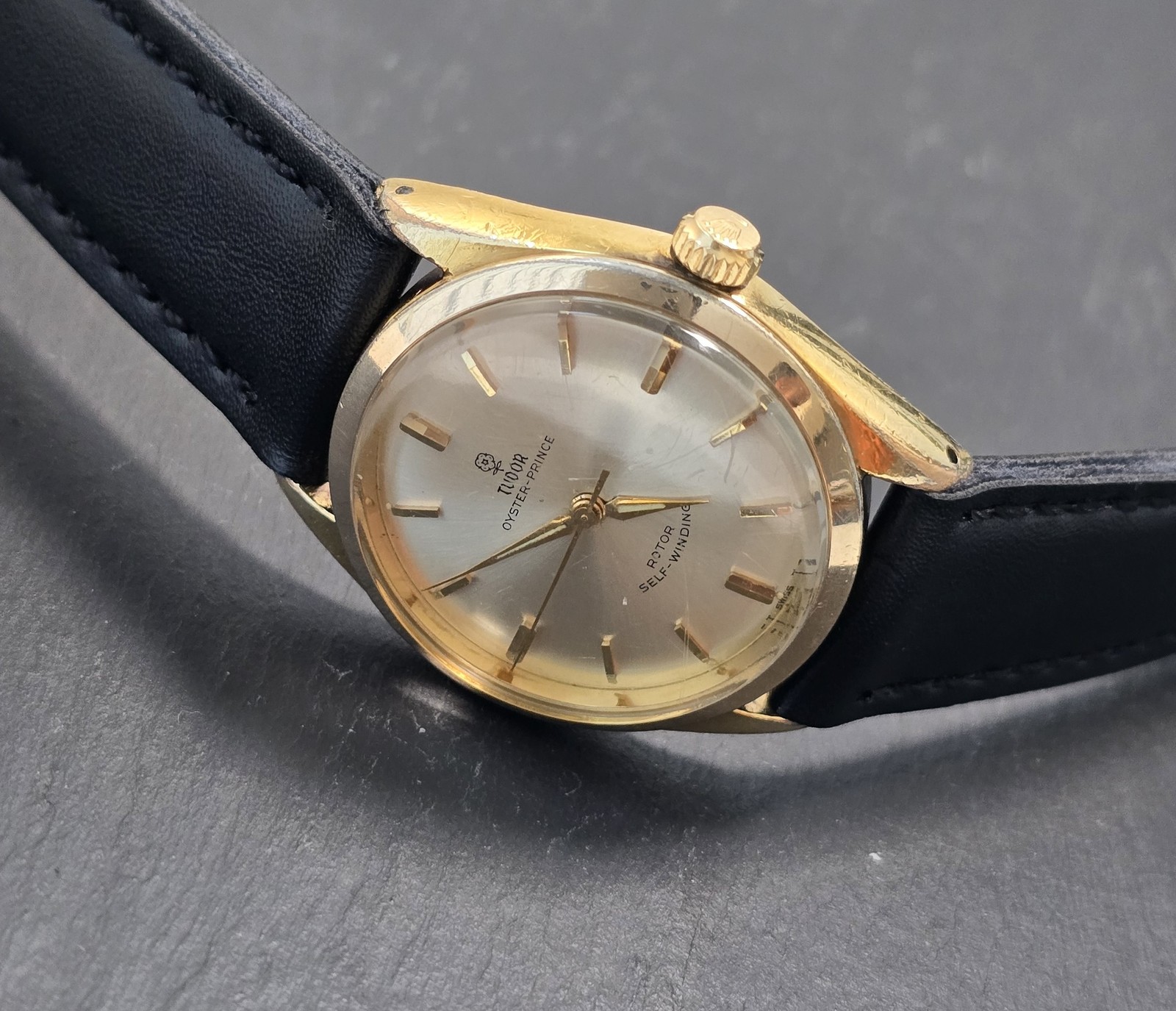 Vintage Tudor Oyster-Prince Rotor Automatic Watch 7965 34mm 1960s