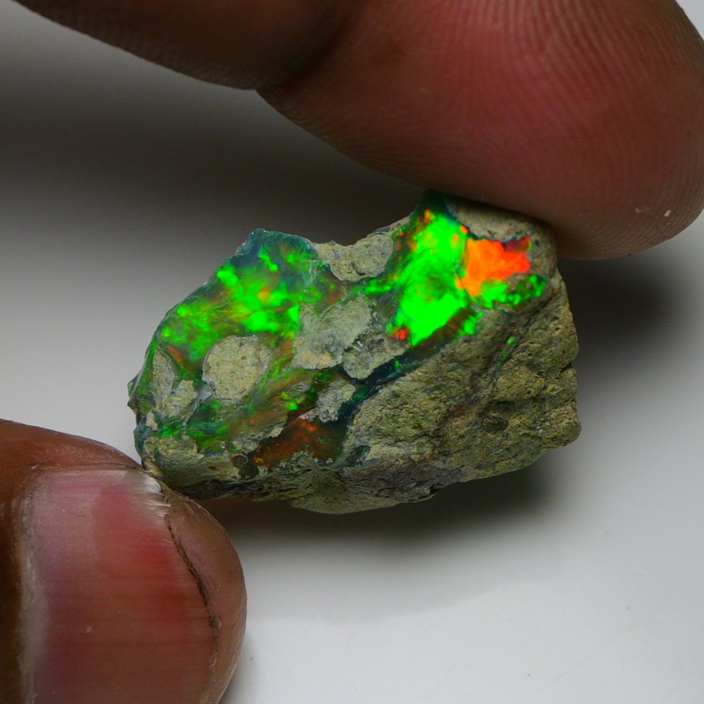 Jewelry Grade Black Opal Rough 21.25 Ct, Natural Ethiopian Opal Raw, Fire Opal