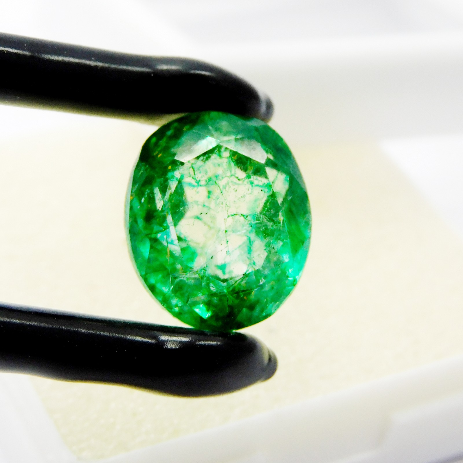 12.55 Ct Natural Oval Cut Colombian Green Emerald Loose Gemstone CERTIFIED