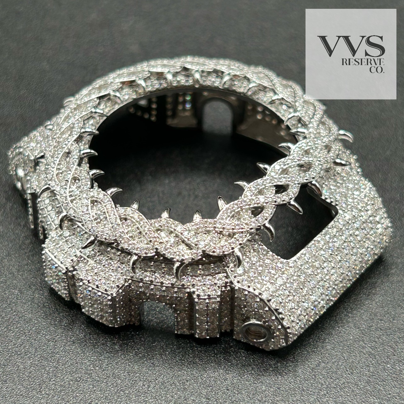 VVS1 MOISSANITE Real Iced BEZEL Kit For DW6900 Watch – BEZEL ONLY