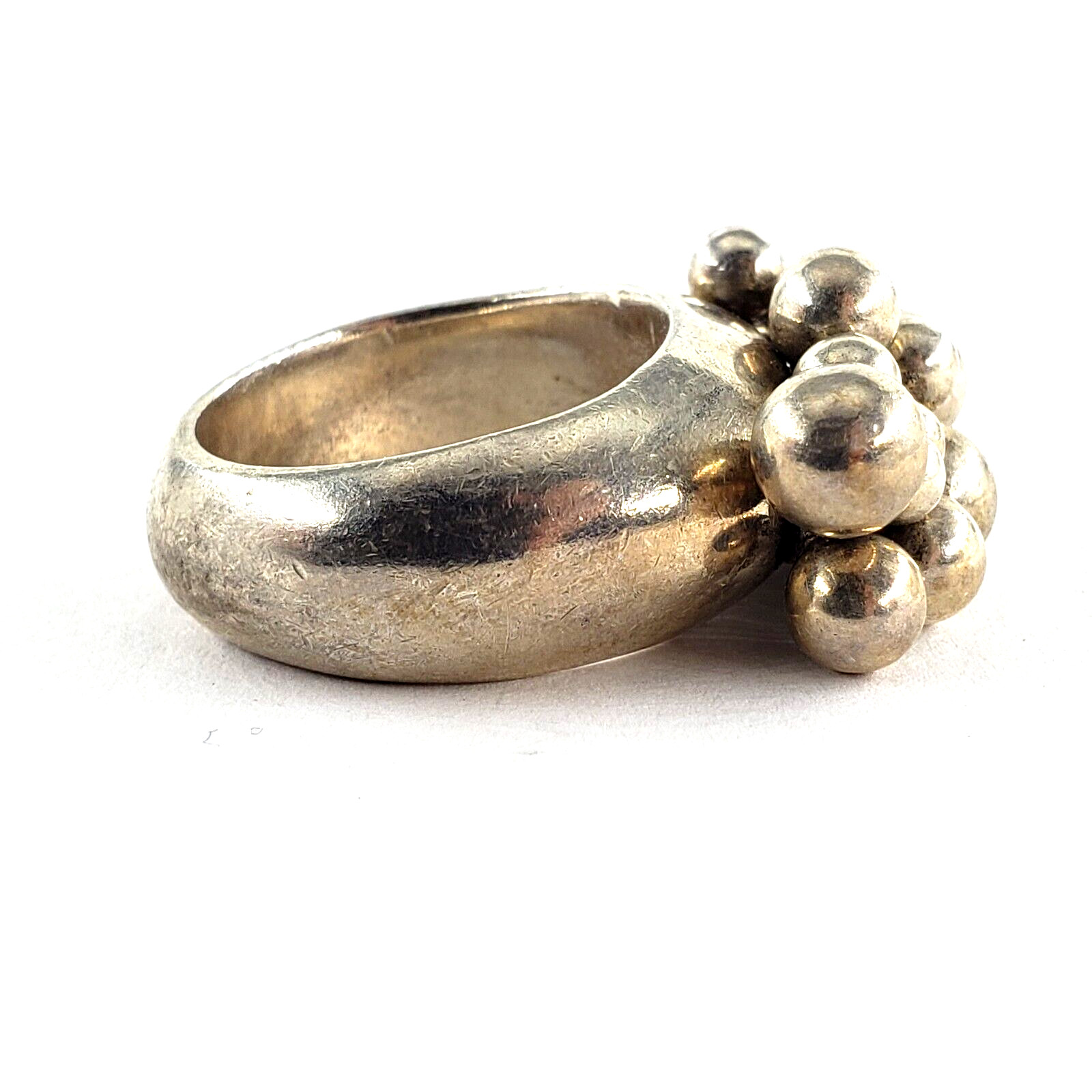 SILPADA Sterling Silver Jewelry Set CHA CHA 9″ Bracelet Ring Size 7 Beaded Ball