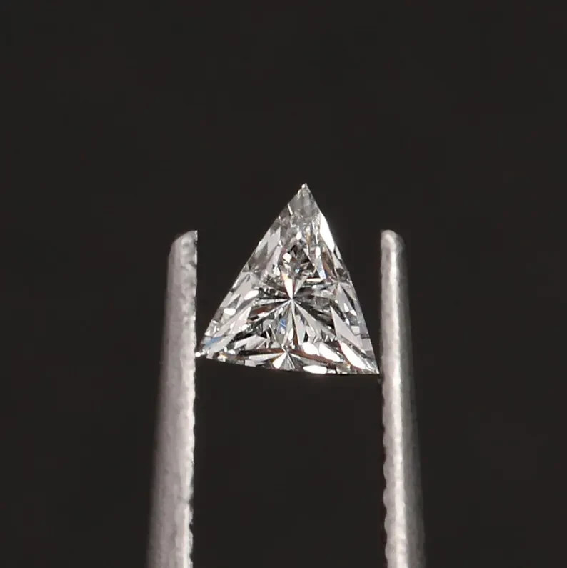 CERTIFIED 1.05 Ct Natural Diamond D Grade traingle LOOSE VVS1/ 6 mm