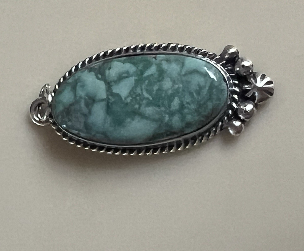 Lot of 4 Vintage Sterling Silver Pendants Navajo RJ Apacheto Lapis Mexico 925